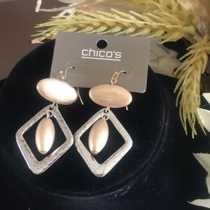 Chico’s Silver & Gold Tone Earrings